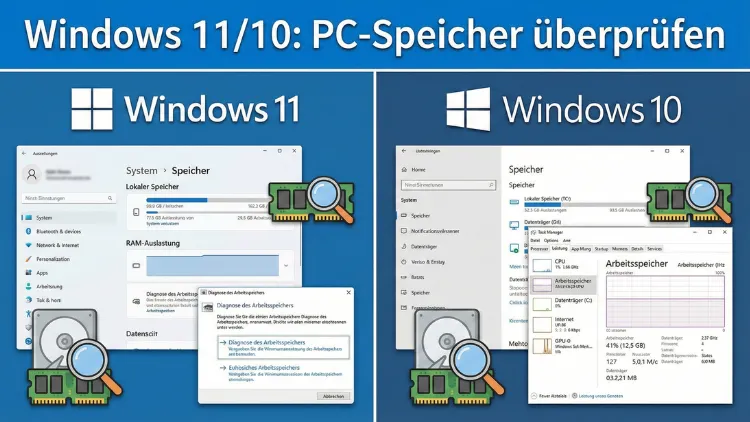 Windows 11/10: PC-Speicher überprüfen – so geht’s problemlos