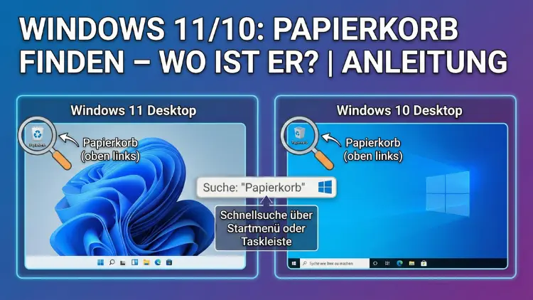 Windows 11/10: Papierkorb finden – Wo ist er? | Anleitung