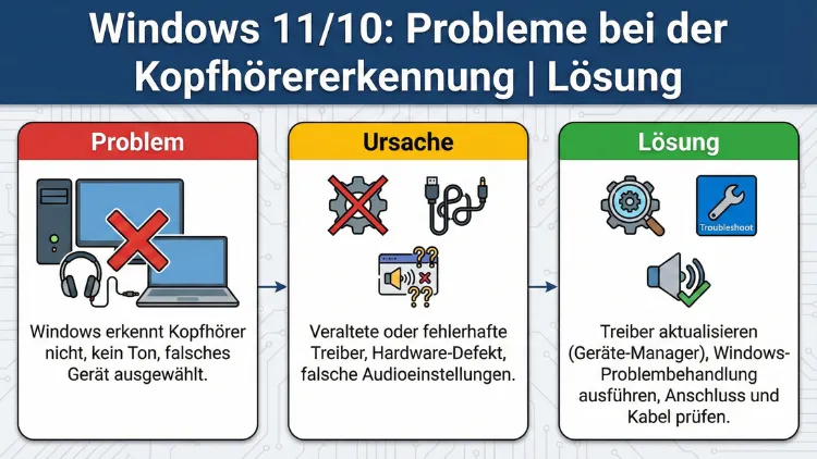 Windows 11/10: Probleme bei der Kopfhörererkennung | Lösung