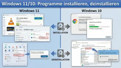 Windows 11/10: Programme installieren, deinstallieren – so geht’s