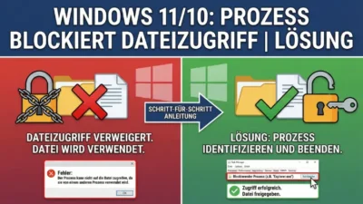Windows 11/10: Prozess blockiert Dateizugriff | Lösung