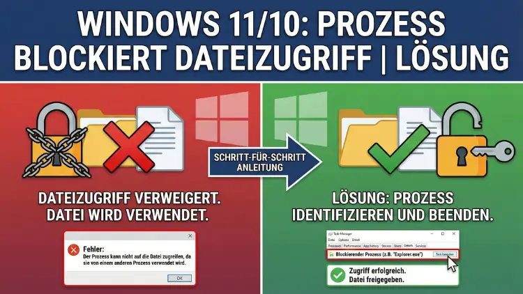 Windows 11/10: Prozess blockiert Dateizugriff | Lösung