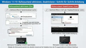 Windows 11/10: Ruhezustand aktivieren, deaktivieren | Anleitung