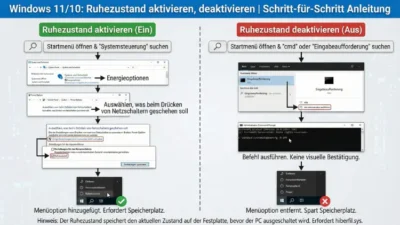 Windows 11/10: Ruhezustand aktivieren, deaktivieren | Anleitung