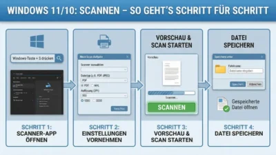 Windows 11/10: Scannen – so geht’s Schritt für Schritt