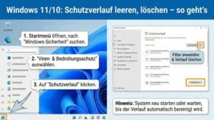 Windows 11/10: Schutzverlauf leeren, löschen – so geht’s