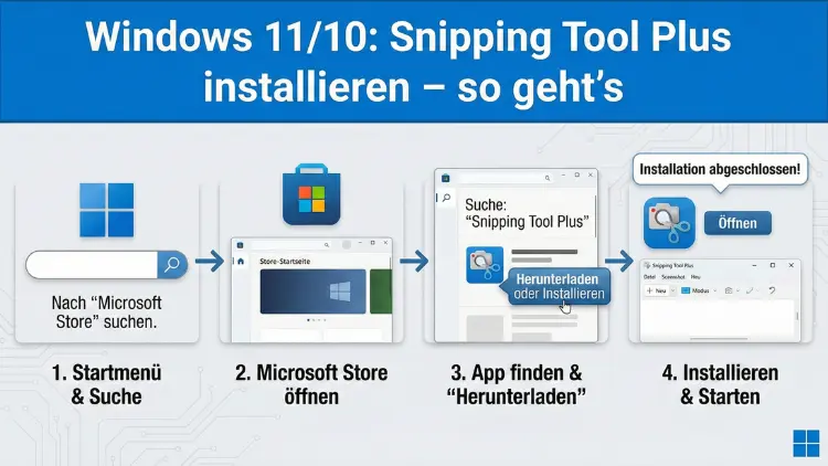 Windows 11/10: Snipping Tool Plus installieren – so geht’s