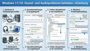 Windows 11/10: Sound- und Audioprobleme beheben | Anleitung