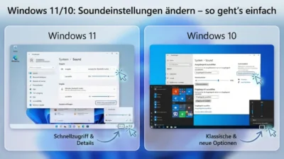 Windows 11/10: Soundeinstellungen ändern – so geht’s einfach