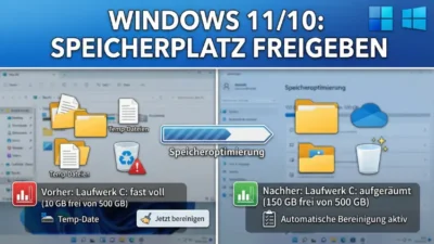 Windows 11/10: Speicherplatz freigeben – so geht’s