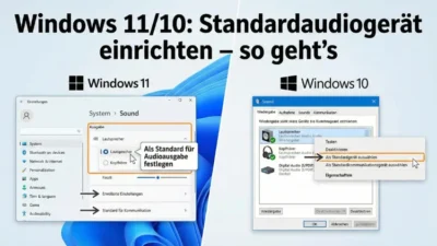 Windows 11/10: Standardaudiogerät einrichten – so geht’s