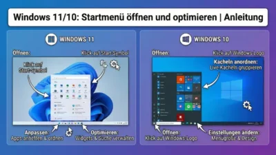 Windows 11/10: Startmenü öffnen und optimieren | Anleitung