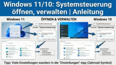 Windows 11/10: Systemsteuerung öffnen, verwalten | Anleitung