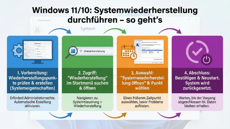 Windows 11/10: Systemwiederherstellung durchführen – so geht’s