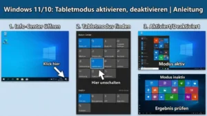 Windows 11/10: Tabletmodus aktivieren, deaktivieren | Anleitung