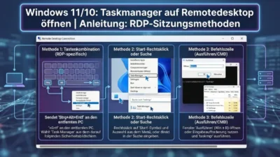 Windows 11/10: Taskmanager auf Remote-Desktop starten, öffnen | Anleitung