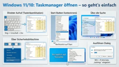 Windows 11/10: Taskmanager öffnen – so geht’s einfach