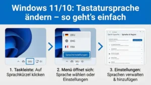 Windows 11/10: Tastatursprache ändern – so geht’s einfach