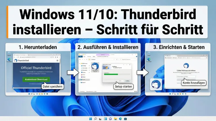 Windows 11/10: Thunderbird installieren – Schritt für Schritt