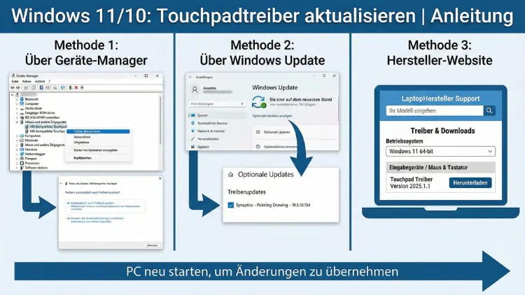 Windows 11/10: Touchpadtreiber aktualisieren | Anleitung