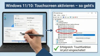Windows 11/10: Touchscreen aktivieren – so geht’s