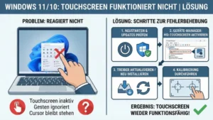 Windows 11/10: Touchscreen funktioniert nicht | Lösung