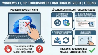Windows 11/10: Touchscreen funktioniert nicht | Lösung