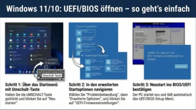Windows 11/10: UEFI/BIOS öffnen – so geht’s einfach