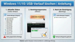 Windows 11/10: USB-Verlauf löschen | Anleitung