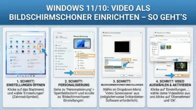 Windows 11/10: Video als Bildschirmschoner einrichten – so geht’s