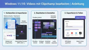 Windows 11/10: Videos mit Clipchamp bearbeiten | Anleitung