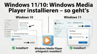 Windows 11/10: Windows Media Player installieren – so geht’s