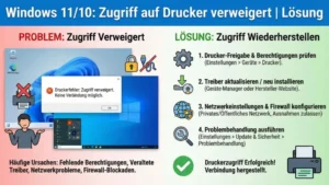 Windows 11/10: Zugriff auf Drucker verweigert | Lösung