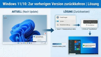 Windows 11/10: Zur vorherigen Version zurückkehren | Lösung