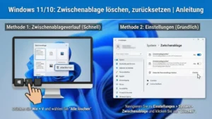 Windows 11/10: Zwischenablage löschen, zurücksetzen | Anleitung