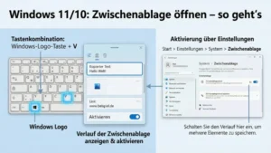 Windows 11/10: Zwischenablage öffnen und nutzen – so geht’s