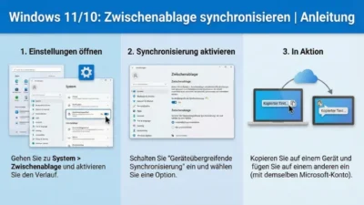 Windows 11/10: Zwischenablage synchronisieren | Anleitung