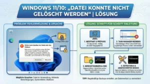Windows 11/10: „Datei konnte nicht gelöscht werden“ | Lösung