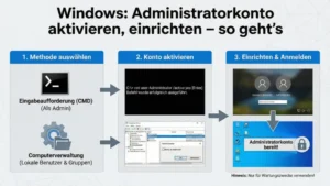 Windows: Administratorkonto aktivieren, einrichten – so geht’s