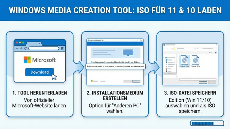 Windows Media Creation Tool: ISO für 11 & 10 laden