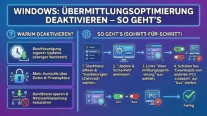 Windows: Übermittlungsoptimierung deaktivieren – so geht’s