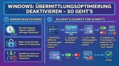 Windows: Übermittlungsoptimierung deaktivieren – so geht’s