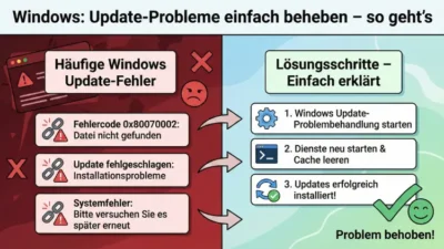 Windows: Update-Probleme einfach beheben – so geht’s