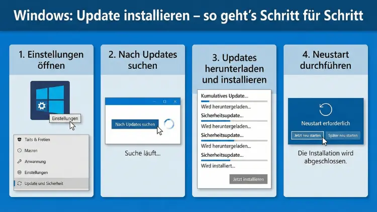 Windows: Update installieren – so geht’s Schritt für Schritt