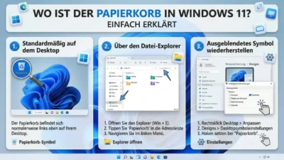 Wo ist der Papierkorb in Windows 11? | Einfach erklärt
