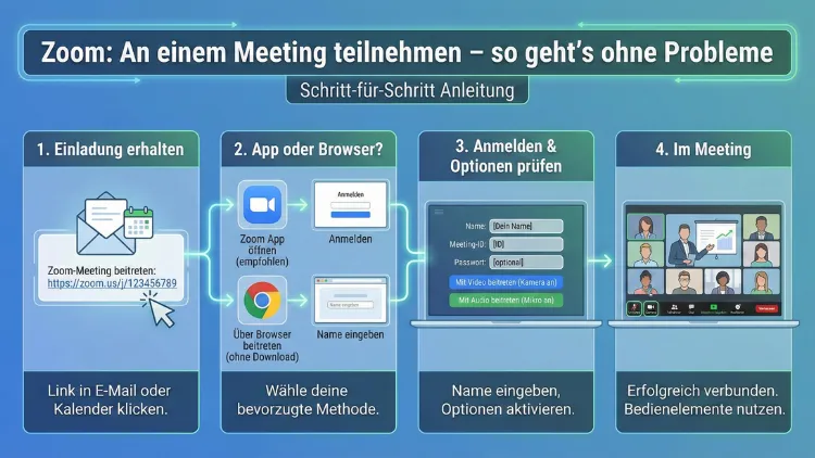 Zoom: An einem Meeting teilnehmen – so geht’s ohne Probleme