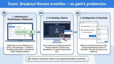 Zoom: Breakout-Rooms erstellen – so geht’s problemlos