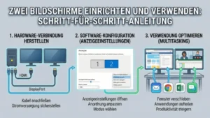 Zwei Bildschirme einrichten und verwenden – so klappt’s