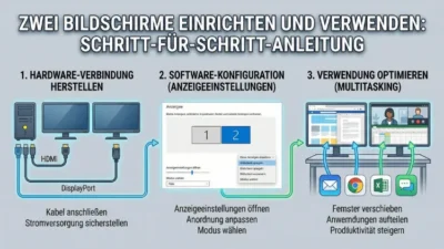 Zwei Bildschirme einrichten und verwenden – so klappt’s
