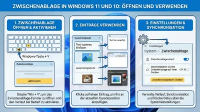 Zwischenablage öffnen und verwenden – Windows 11 und 10